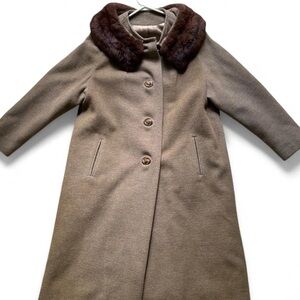 1960s Fur Trim Coat